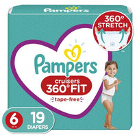 Pampers Cruisers 360 Fit Diapers, Active Comfort Size 6, 19 Count EasyOptionXY LLC