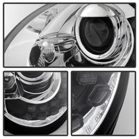Spyder Volkswagen Beetle 1998-2005 Projector Headlights DRL Chrome PRO-YD-VB98-DRL-C OffRoadUSA.com