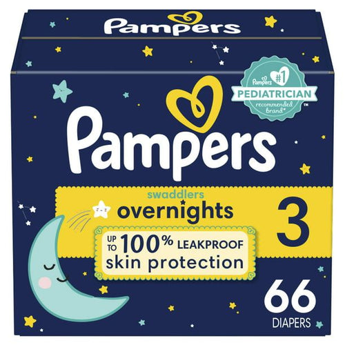 Pampers Swaddlers Overnights Diapers Size 3, 66 Count EasyOptionXY LLC