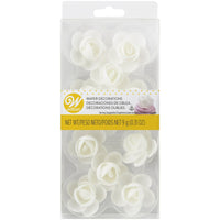 Wilton White Rose Wafer Icing Decorations, 0.35 oz, 10 Pieces EasyOptionXY LLC