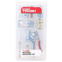 Hyper Tough 11-Piece Portable Inflation Steel Accessory Kit for Air Compressors, HT11PCAAK, Assembled Product Weight: 0.788lbs EasyOptionXY LLC