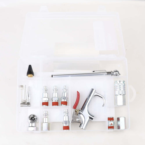 Hyper Tough 16-Piece Portable Steel Accessory Kit for Air Compressors, 41-226HT, Assembled Product Weight: 0.788lbs EasyOptionXY LLC