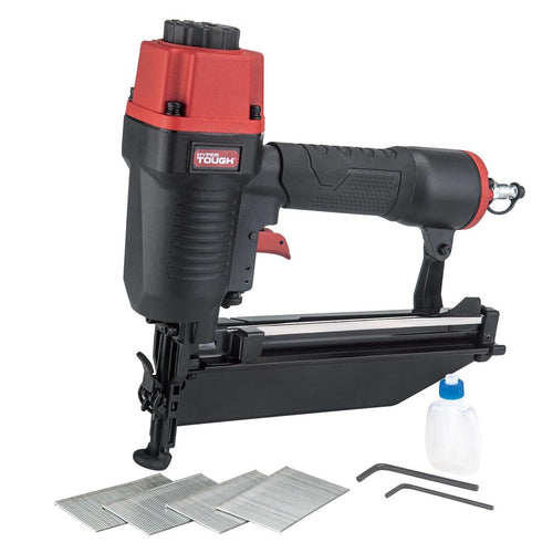 Hyper Tough Pneumatic Straight Finish Nailer with Nails (200 Count) EasyOptionXY LLC