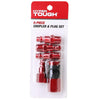 Hyper Tough Red Aluminum Universal Air Coupler & Plug Set 5 Piece, 13-205RHT, Weight: 0.15lbs EasyOptionXY LLC