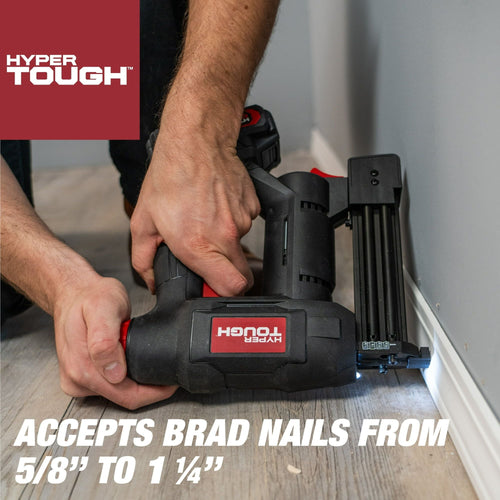 Hyper Tough 20V Brad Nail Gun and Stapler. 2.0Ah Lithium-ion Battery Powered, 25004.1 EasyOptionXY LLC