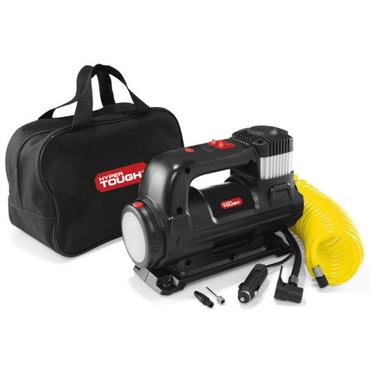 Hyper Tough DC 12V Heavy Duty Direct Drive Digital Tire Inflator with Detachable LED Light EasyOptionXY LLC