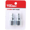 Hyper Tough 1/4-inch Air Industrial Steel FNPT Plug Set, Model 12-235-2HT, 2 Piece per Pack, 0.12lbs EasyOptionXY LLC