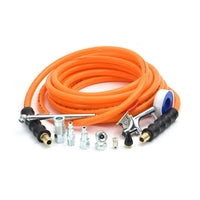 Hyper Tough 3/8" x 25' PVC Air Hose Quick Starter Accessory Kit - Includes 10 Pieces EasyOptionXY LLC