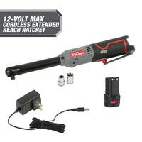 Hyper Tough 12-Volt Cordless Extended Ratchet Wrench Plus 4 Ah Battery EasyOptionXY LLC
