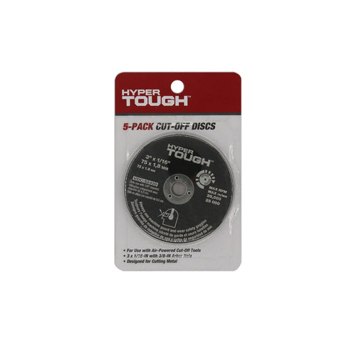 Hyper Tough 25,000 RPM 3 Inch Cut-Off Disc Set 5 Pack EasyOptionXY LLC