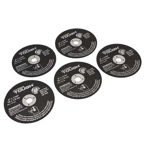 Hyper Tough 25,000 RPM 3 Inch Cut-Off Disc Set 5 Pack EasyOptionXY LLC