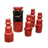 Hyper Tough 40 CFM Red Aluminum I/M Coupler & Plug Set 5 Piece Fittings EasyOptionXY LLC