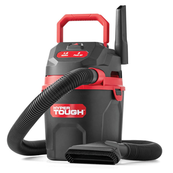 Hyper Tough 1.5 Gallon 2 Peak HP Poly Wet/Dry Vacuum, VH105 3502, New EasyOptionXY LLC