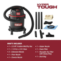 Hyper Tough 3 Gallon Wet Dry Vac EasyOptionXY LLC