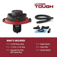 HyperTough 5 Gallon Wet/Dry Vacuum Powerhead Bucket Head Converter EasyOptionXY LLC