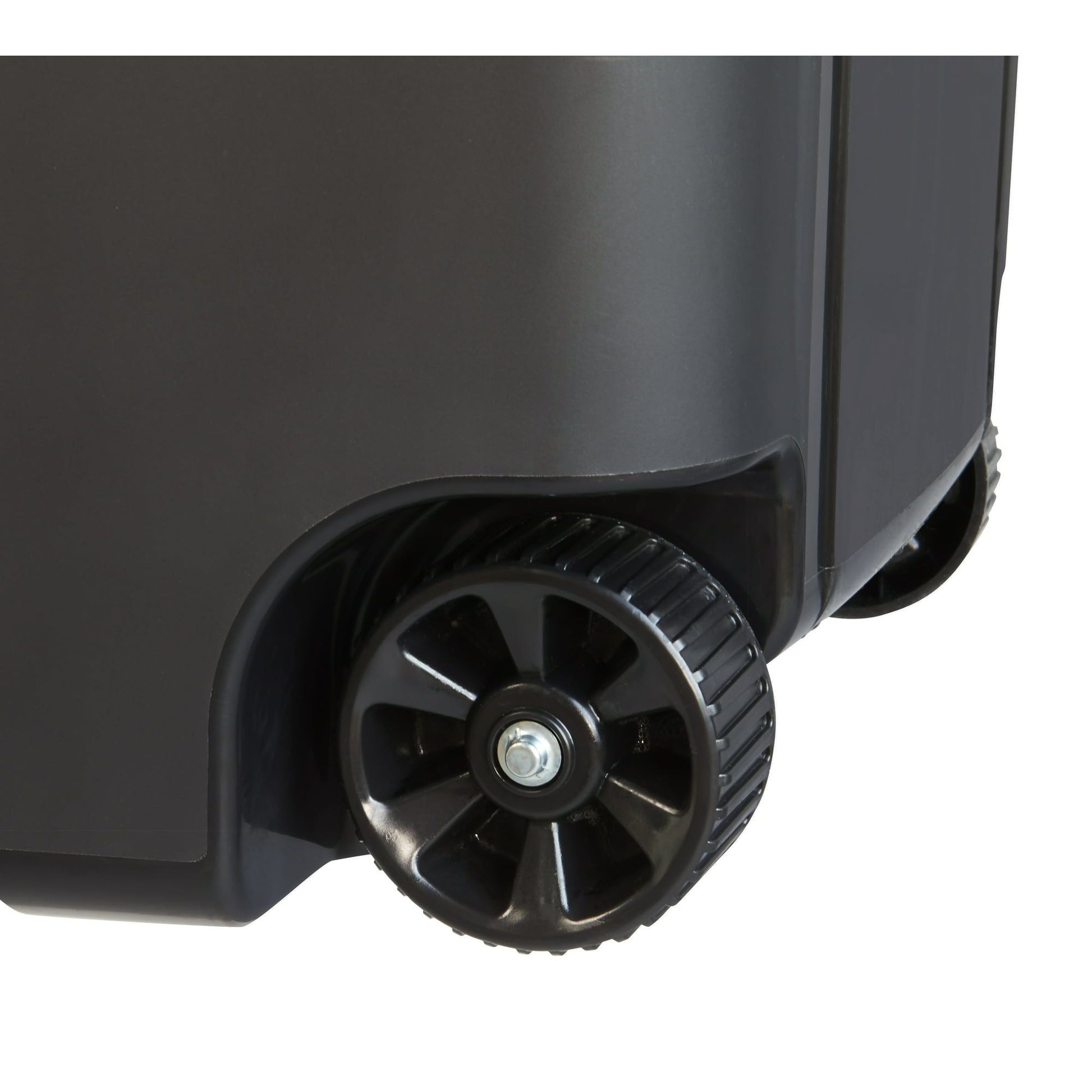 (2 pack) Hyper Tough 45 Gallon Wheeled Heavy Duty Plastic Garbage Can, Attached Lid, Black EasyOptionXY LLC
