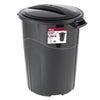 Hyper Tough 32 Gallon Heavy Duty Plastic Garbage Can, Included Lid, Indoor/Outdoor, Black EasyOptionXY LLC