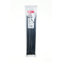 Hyper Tough 14.5 inch 75lb Cable Ties UV Resistant Black 100 Count EasyOptionXY LLC