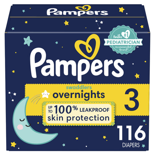 Pampers Swaddlers Overnight Diapers Size 3, 116 Count EasyOptionXY LLC