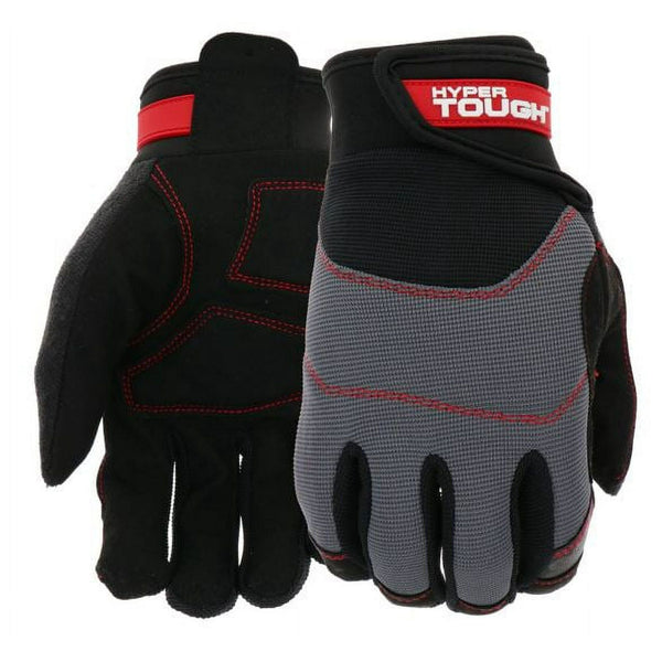 Hyper Tough Anti-Vibration Men's Workwear Glove - Size Large EasyOptionXY LLC
