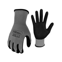 Hyper Tough Performance Grip Gloves, ANSI, Nitrile, Nylon, Spandex, Gray, Large EasyOptionXY LLC