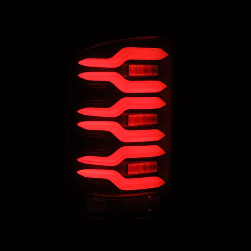 AlphaRex 2014-18 GMC Sierra 1500/2500HD/3500HD LUXX-Series LED Tail Lights Black OffRoadUSA.com