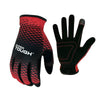 Hyper Tough All Purpose Performance Work Gloves, Synthetic Leather, Black and Red, Adult Unisex, Large, 1 Pair EasyOptionXY LLC