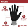 Hyper Tough Performance Grip Gloves, ANSI, Nitrile, Nylon, Spandex, Gray, Medium EasyOptionXY LLC