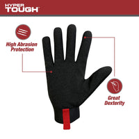 Hyper Tough Heavy Duty Impact Gloves, Black Red and Gray, Polyester, Men's Extra Large, 1 Pair EasyOptionXY LLC