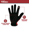 Hyper Tough All Purpose Performance Work Gloves, Synthetic Leather, Black and Red, Unisex, Extra Large EasyOptionXY LLC