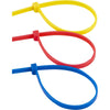 Hyper Tough 4in. Assorted Color Zip Ties 100 Pack, 18lb. Tensile Strength, Nylon Mount Cable Ties, Resealable Bag, 38100 EasyOptionXY LLC