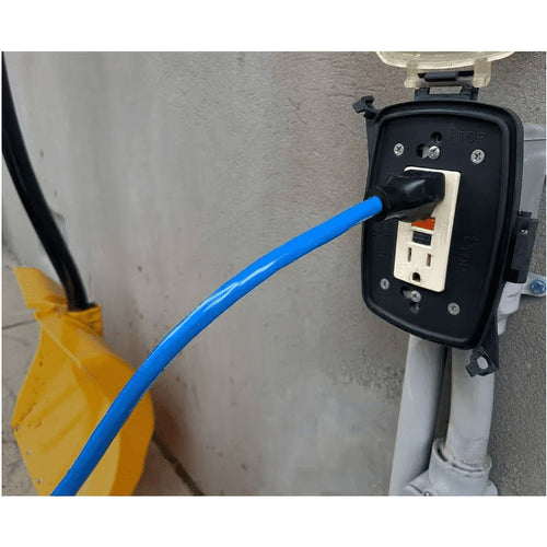 Hyper Tough 50-Foot 16-Gauge Indoor/Outdoor Light-Duty Cold Weather Extension Cord, Blue EasyOptionXY LLC