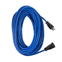 Hyper Tough 100FT 16 AWG 3 Prong Single Outlet Indoor/Outdoor Cold Weather Extension Cord Blue EasyOptionXY LLC