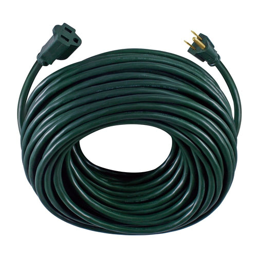 Hyper Tough 100FT 16AWG 3 Prong Green Single Outlet Outdoor Extension Cord EasyOptionXY LLC