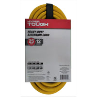 Hyper Tough 12AWGX3C 25ft Indoor and Outdoor Heavy Duty Yellow Vinyl Extension Cord EasyOptionXY LLC