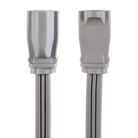 Hyper Tough 10FT 14AWG 3 Prong Gray Indoor Air Conditioner Extension Cord, 15 amps EasyOptionXY LLC