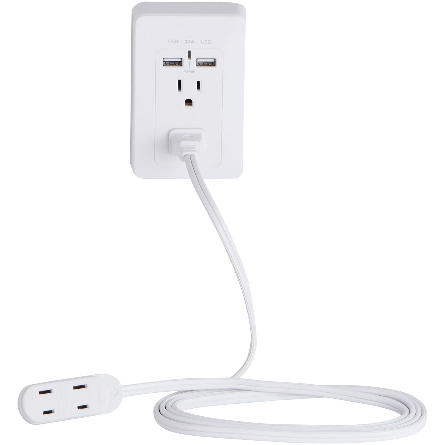 Hyper Tough 6FT 16AWG 2 Prong White Indoor Household Extension Cord EasyOptionXY LLC