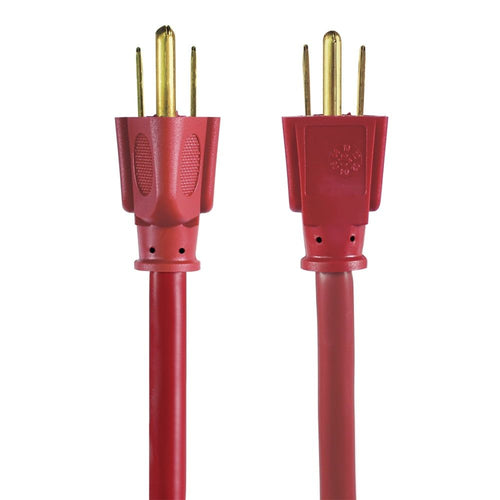 Hyper Tough 25FT 14AWG 3 Prong Red Triple Outlet Outdoor Extension Cord, 15 amps EasyOptionXY LLC