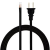 Hyper Tough 8ft Replacement Lamp Cord, 10A, Molded Plug, Black, 52210 EasyOptionXY LLC