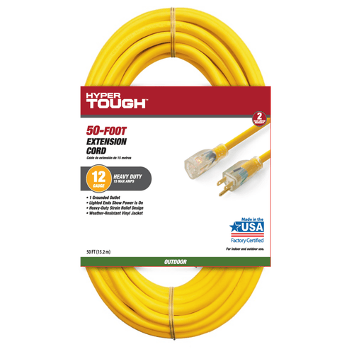 Hyper Tough 12/3 50 Ft Cord EasyOptionXY LLC
