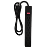 Hyper Tough 6 Outlets Power Strip with 2.5 ft Cord,15A, 125V,Black EasyOptionXY LLC
