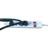 Hyper Tough 6-Outlet Surge Strip with 2.5 ft Cords 500-Joule Protection, White EasyOptionXY LLC
