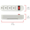 Hyper Tough 3-Piece Power Strip Set Included 4-Outlet Strip and 6 & 3-Outlet Wall Block, White EasyOptionXY LLC