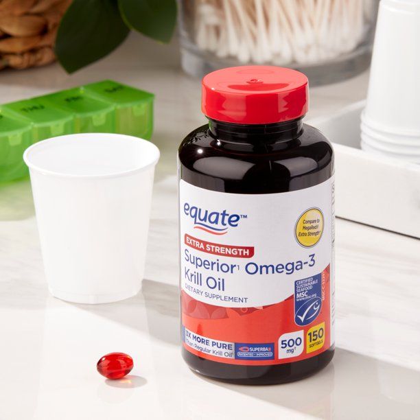 Equate Extra Strength Krill Oil; 500 mg; 150 Count