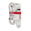 Hyper Tough 4-Outlet 10ft Surge 900-Joule Protection with 2 USB, White EasyOptionXY LLC