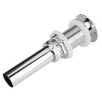 Bathroom Sink Overflow Pop Up Drain Assembly w/ Lift Rod, Chrome Plated