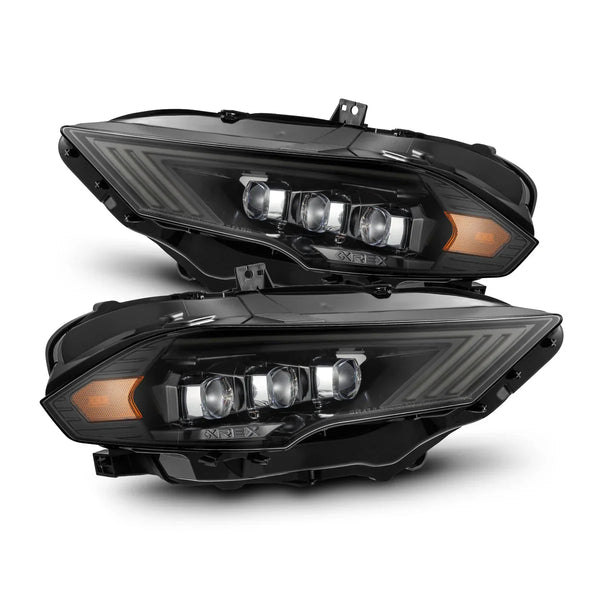 AlphaRex 18-23 Ford Mustang NOVA-Series LED Projector Headlights Alpha-Black OffRoadUSA.com