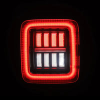 AlphaRex 18-23 Jeep Wrangler JL NOVA Prismatic LED Taillights Alpha-Black OffRoadUSA.com