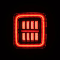 AlphaRex 18-23 Jeep Wrangler JL NOVA Prismatic LED Taillights Alpha-Black OffRoadUSA.com