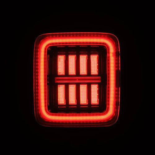 AlphaRex 18-23 Jeep Wrangler JL NOVA Prismatic LED Taillights Alpha-Black OffRoadUSA.com